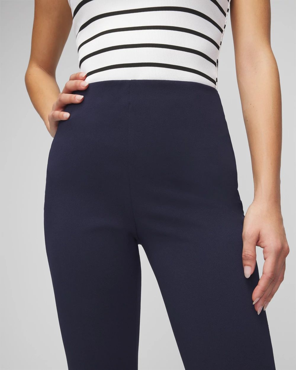 Slip-On Straight Leg Pants