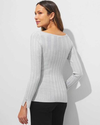 Outlet WHBM Boat-Neck Pullover Sweater click to view larger image.
