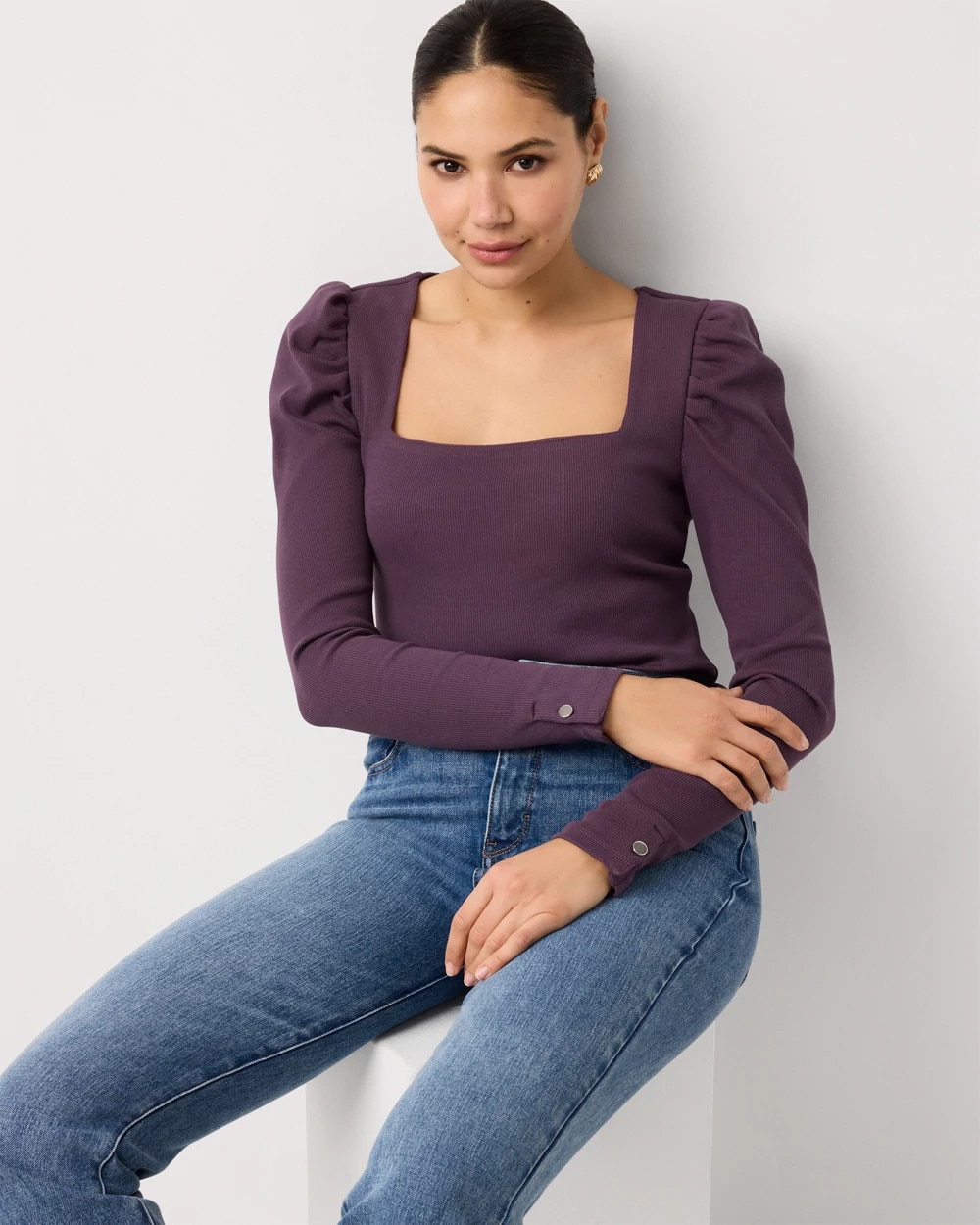 WHBM FORME™ Puff Sleeve Top