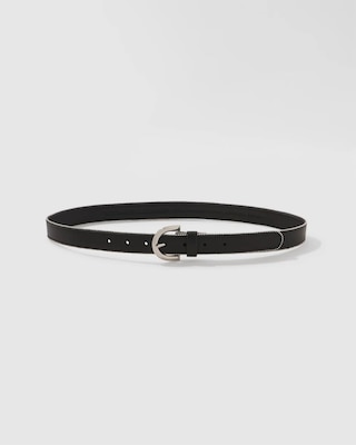 Ball Chain Faux Leather Belt
