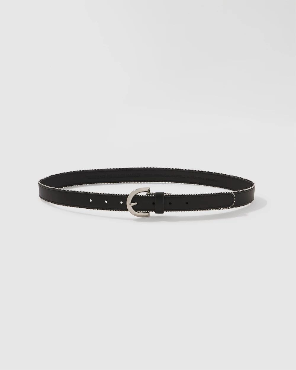 Ball Chain Faux Leather Belt