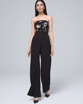 Convertible Floral-Bodice Jumpsuit