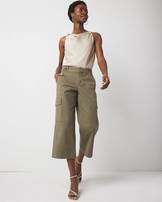 Pret Cargo Wide Leg Cropped Pant click to view larger image.