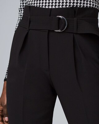 High-Waist Tapered Ankle Pants