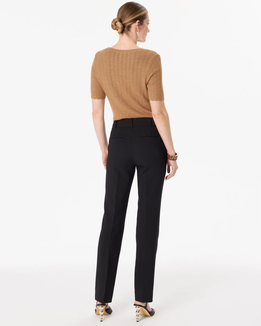 Petite Luxe Stretch Zoey Straight Pant click to view larger image.