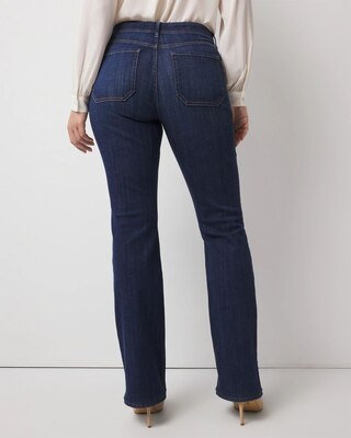 Chain Detail High-Rise Bootcut Jean click to view larger image.