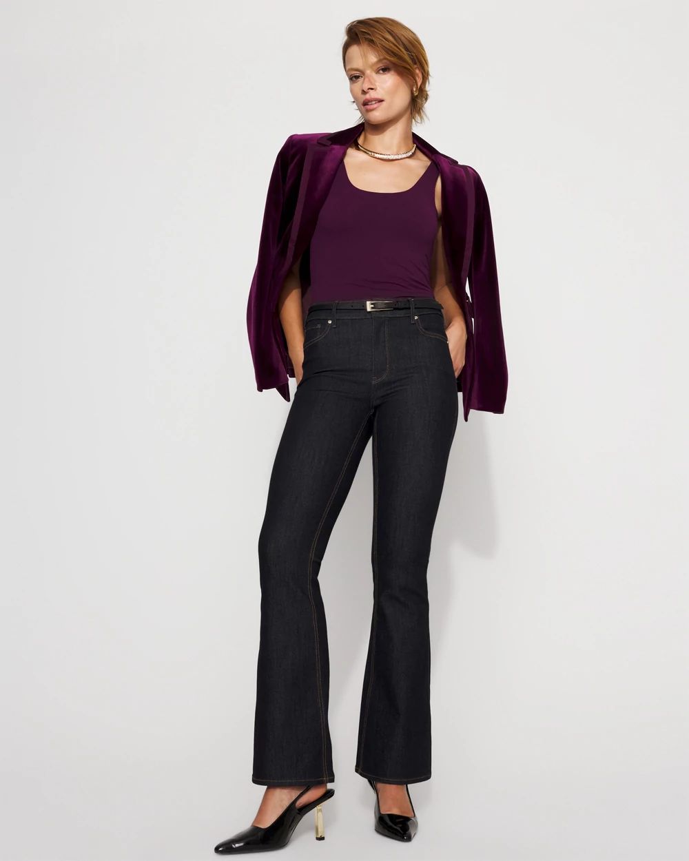 WHBM FORME™ All Ways Stretch Dual Neck Tank click to view larger image.