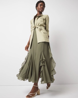 Ruffle Slip Maxi Dress click to view larger image.