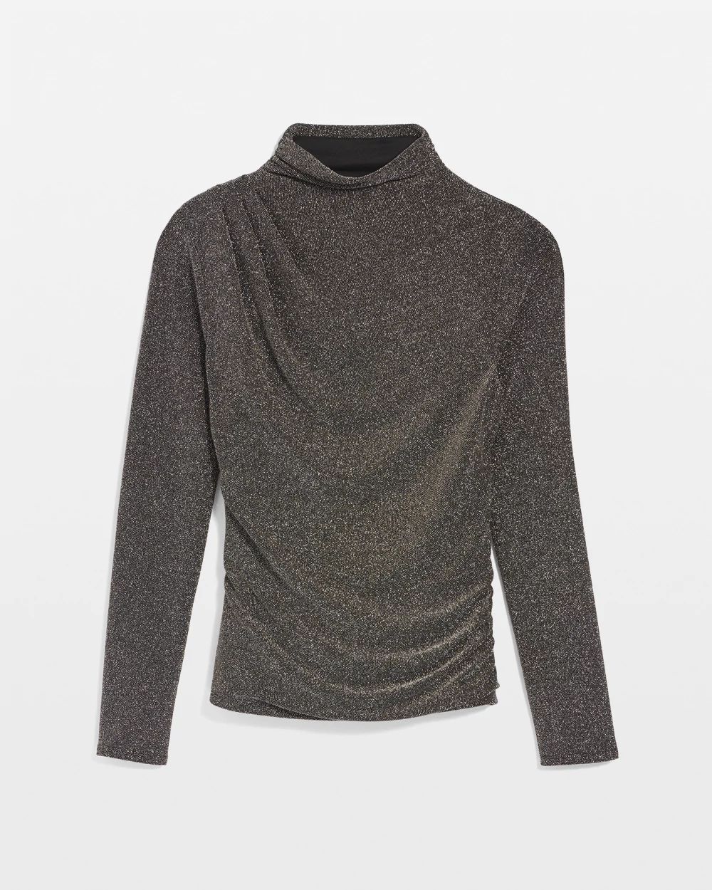 WHBM FORME™ Stretch Metallic Long-Sleeve Tee click to view larger image.