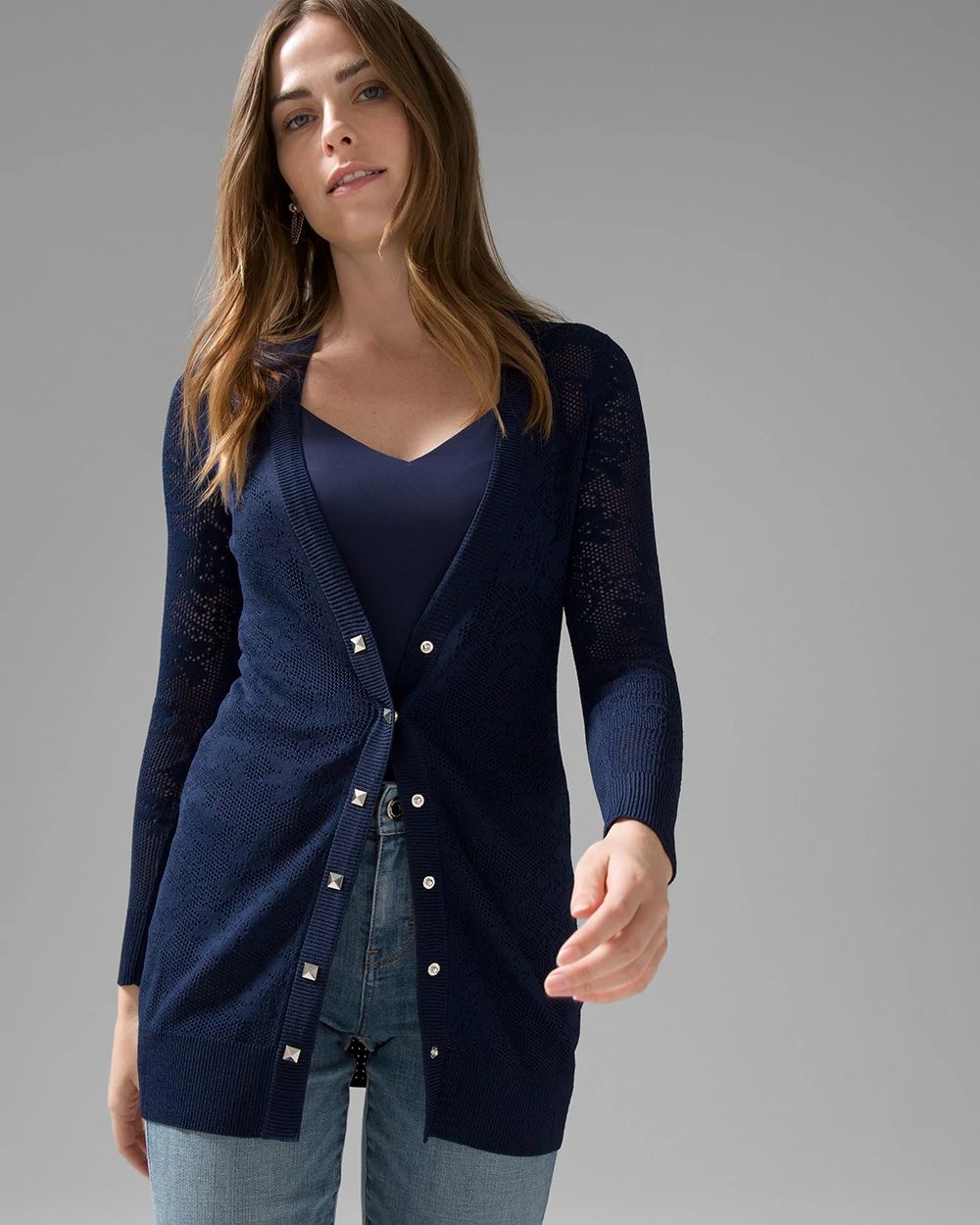 White house black market long cardigan cheap