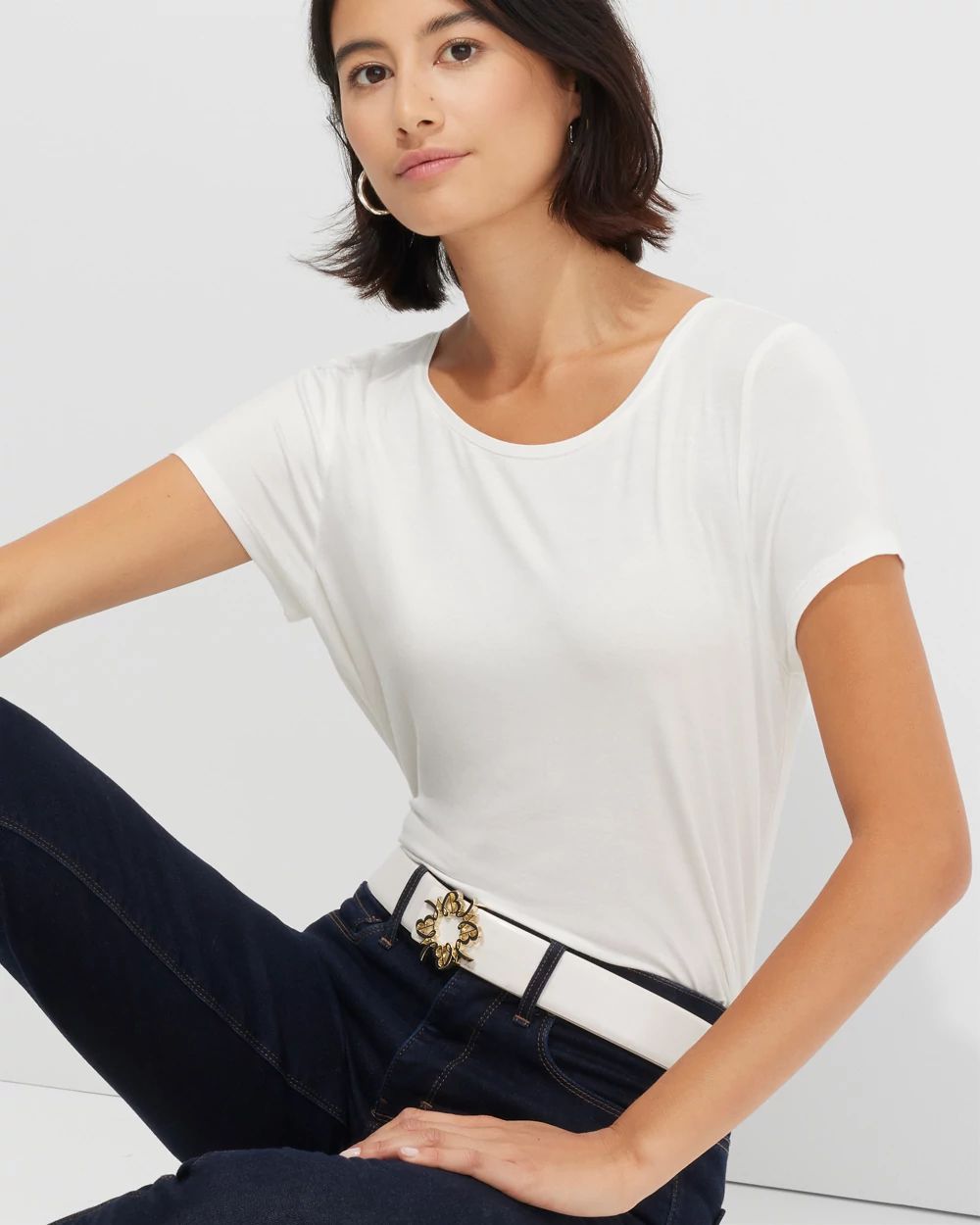 Outlet WHBM Crew-Neck Foundation Tee