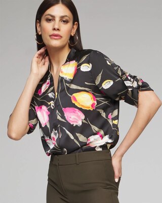 Outlet WHBM Long Sleeve Utility Shirt