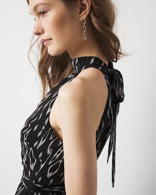 Ruffle Halter Midi Dress click to view larger image.