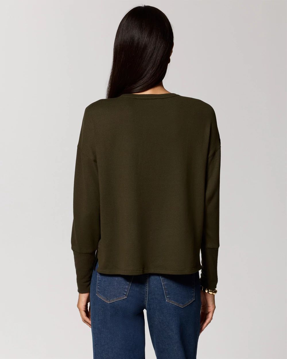 Satin Front Knit Top click to view larger image.