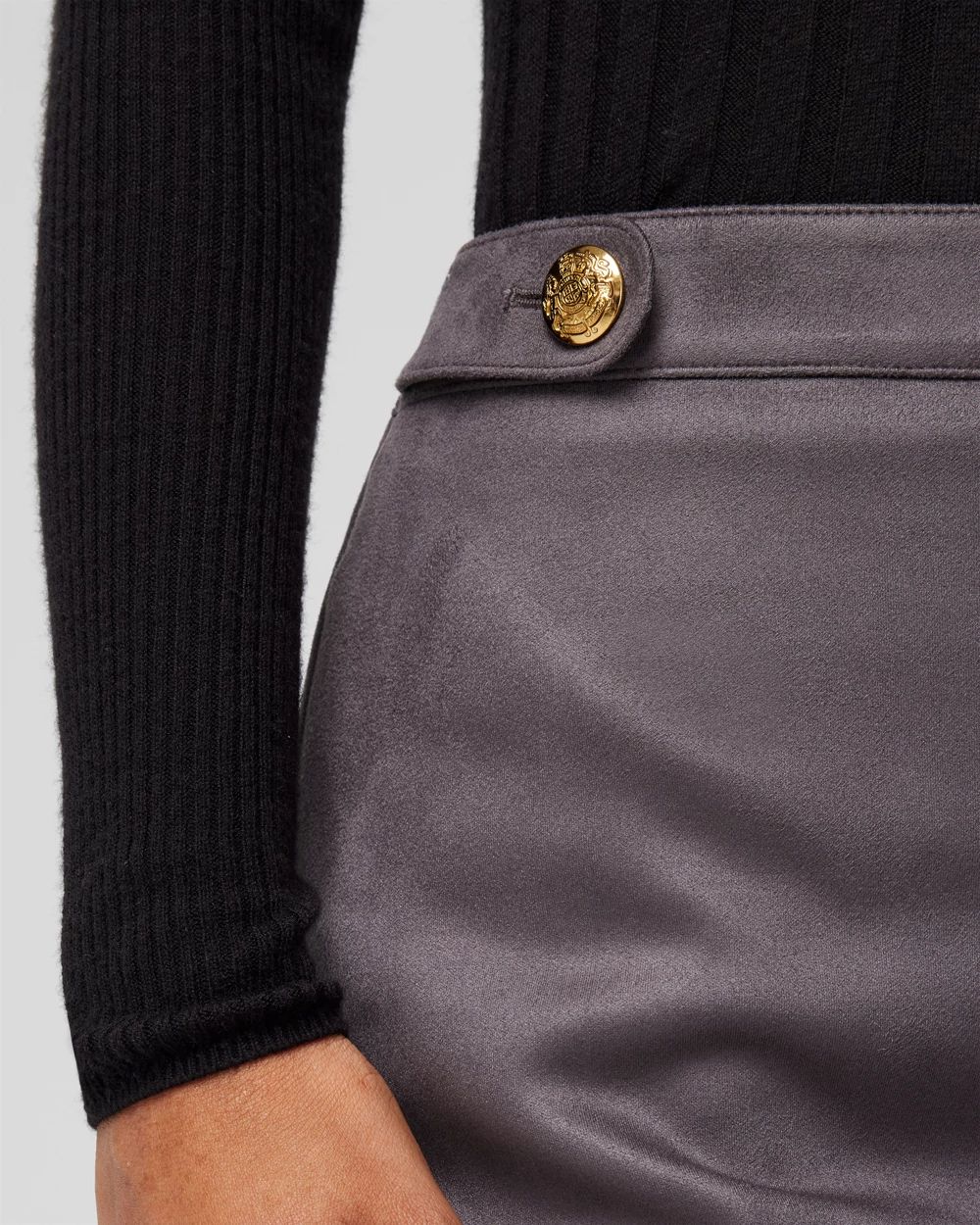 Suede Boot Skirt click to view larger image.