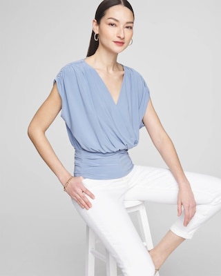 Matte Jersey Banded Bottom Top