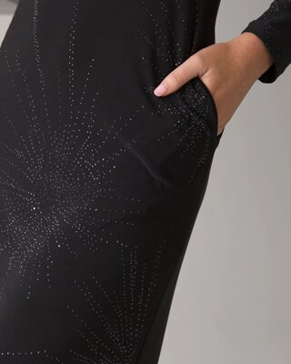Petite Matte Jersey Pleated Shoulder Dress