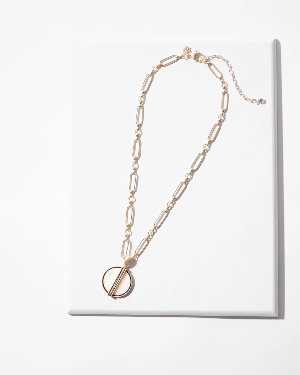 Pearl Pendant Gold Chain Necklace