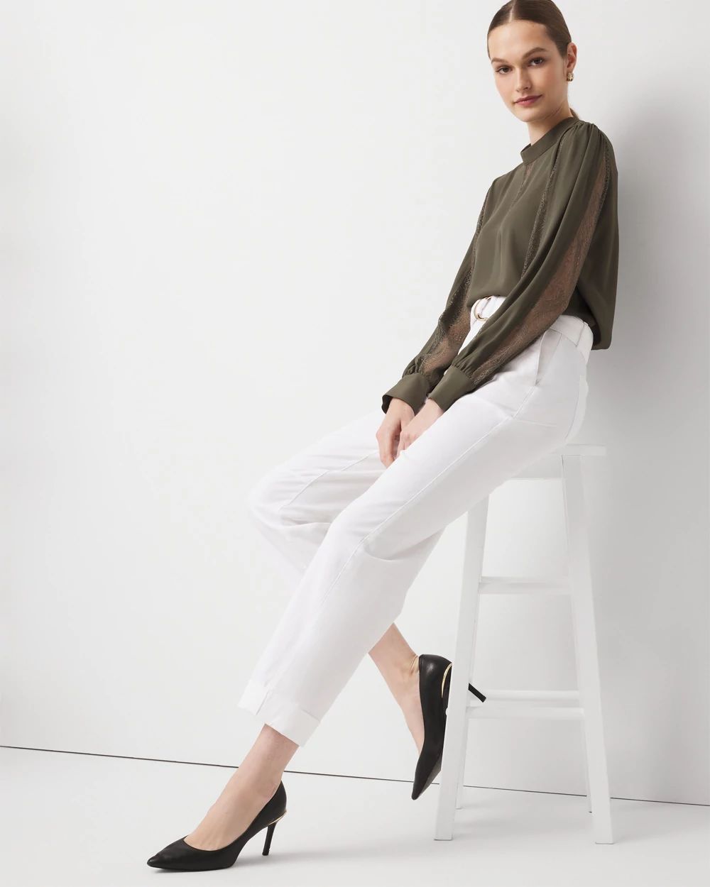 Pret High Rise Straight Ankle Pant