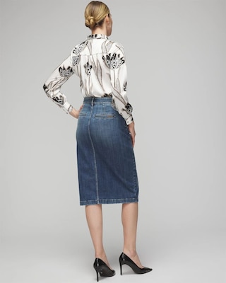 Denim Midi Skirt