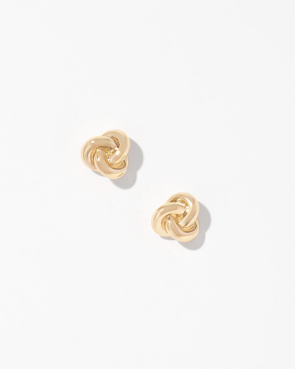 Gold Knot Stud Earring - image 2