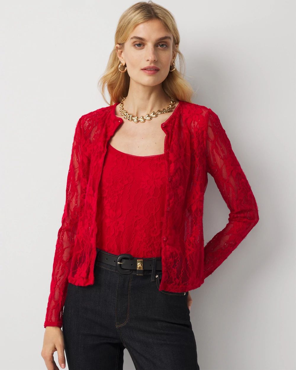WHBM FORME™ Lace Cardigan