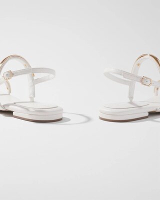 Gold Hardware Flat Sandal click to view larger image.