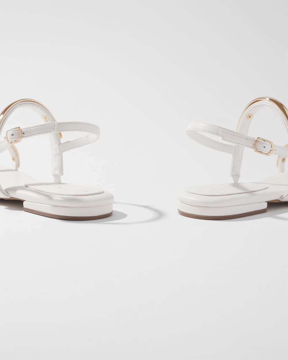 Gold Hardware Flat Sandal