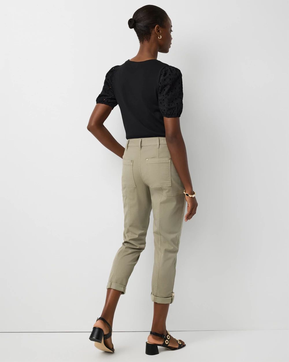 Mid-Rise Pret Crop Pant