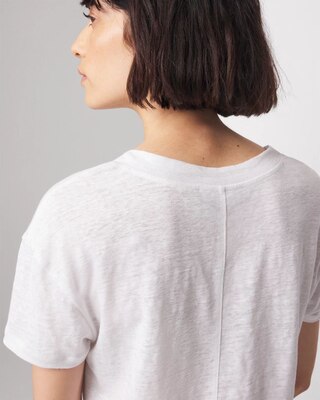 Linen V-Neck Tee