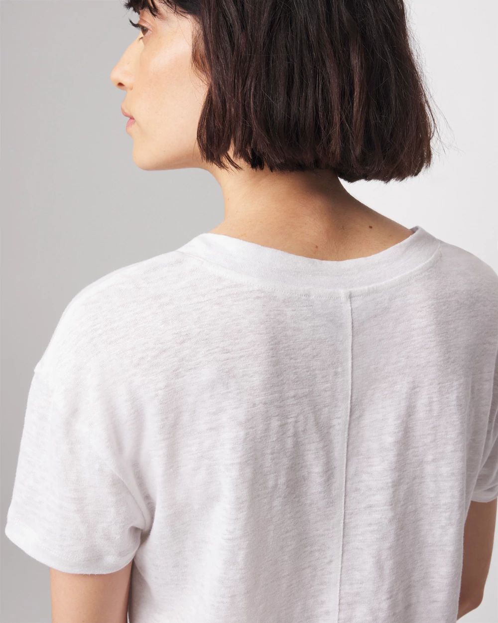 Linen V-Neck Tee