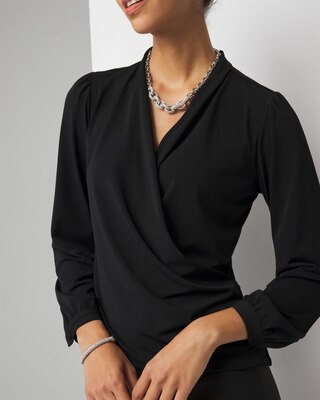 Surplice Knit Blouse click to view larger image.