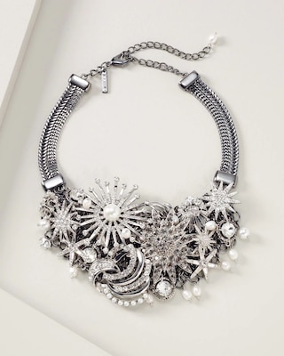 Crystal Celestial Statement Necklace click to view larger image.
