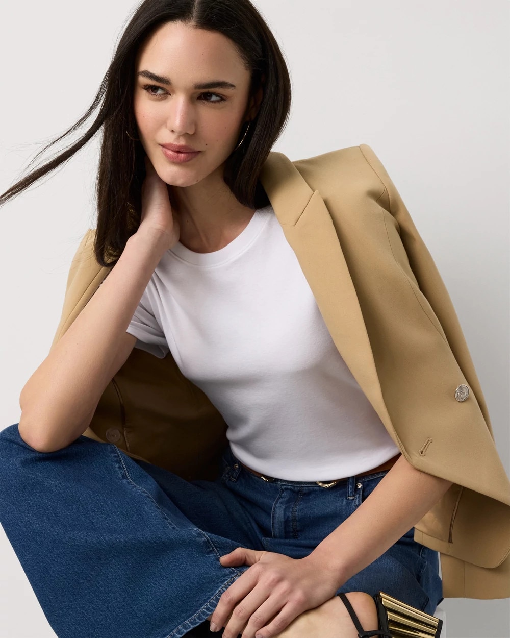 Side Button Tee