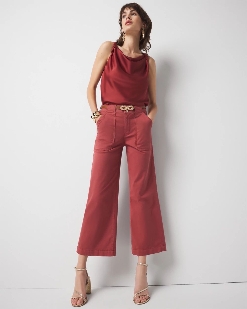 Pret Utility Wide Leg Cropped Pants