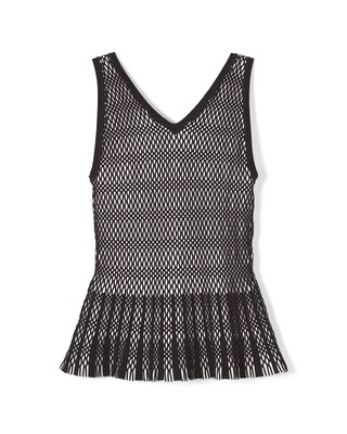 Black + White Sweater Tank