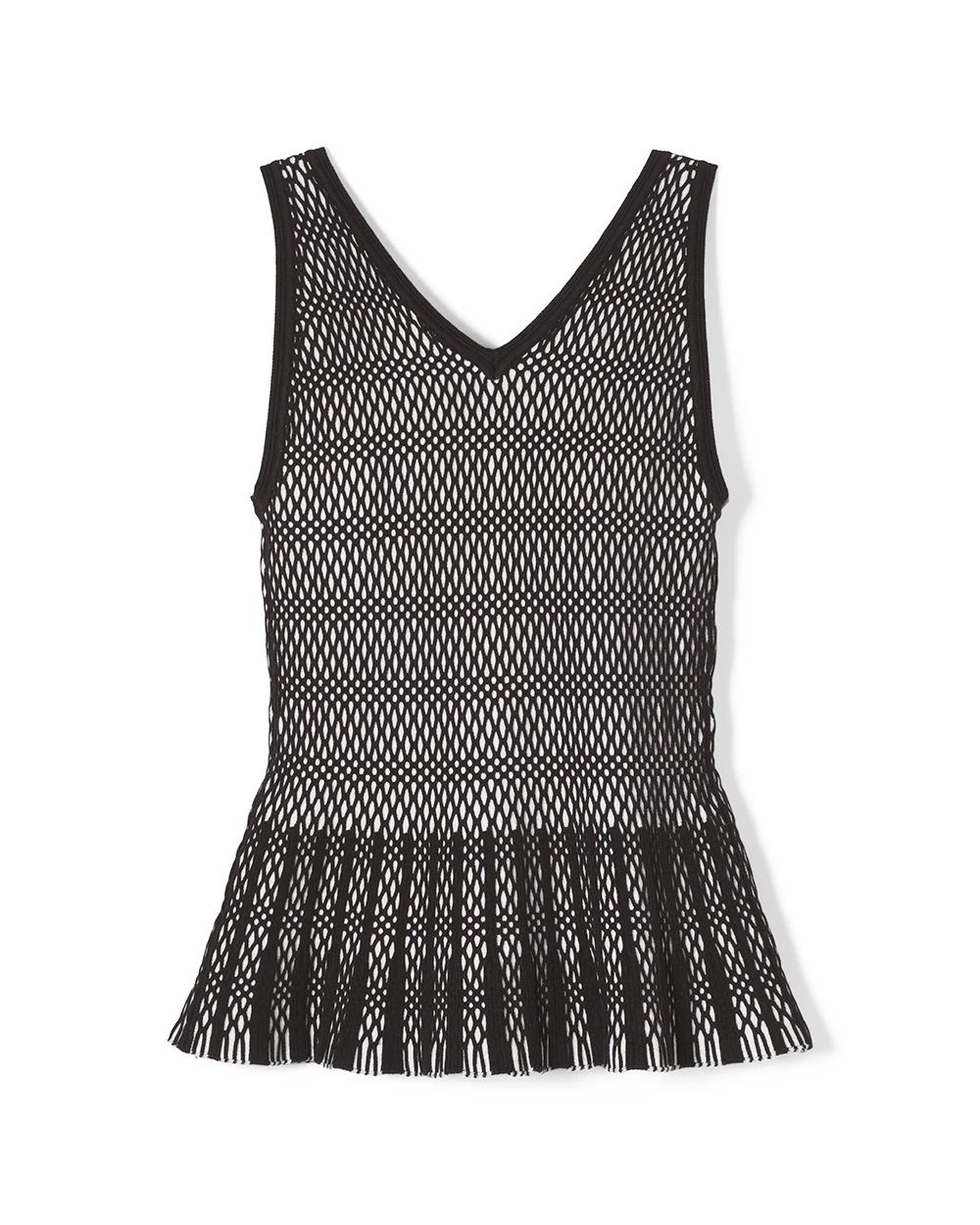 Black + White Sweater Tank