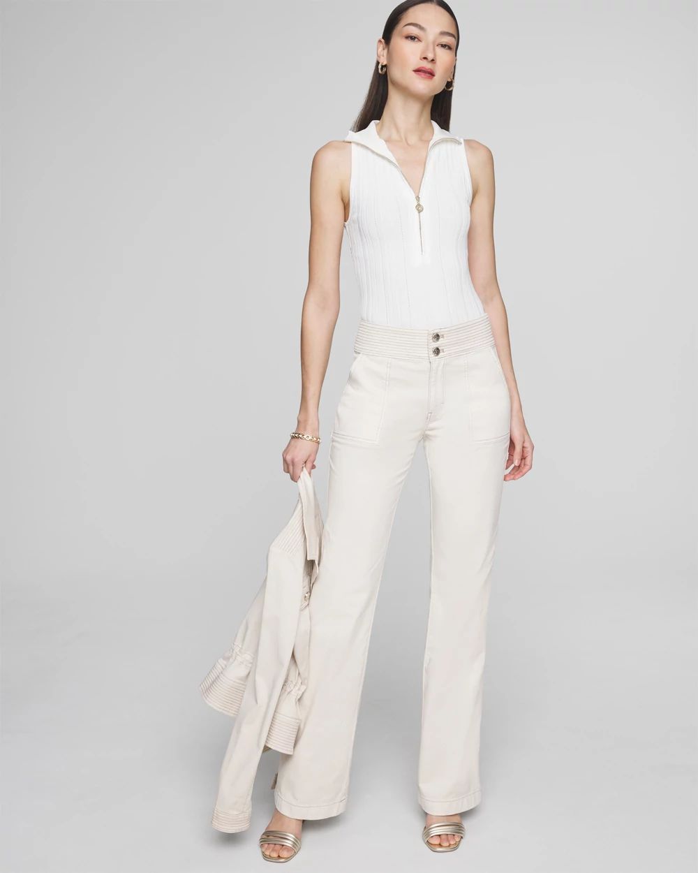 Extra High-Rise Pret Trapunto Trouser