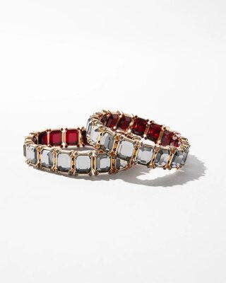 Reversible 12k Gold Stretch Bracelet