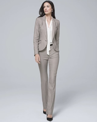 Houndstooth Suiting Slim Pants