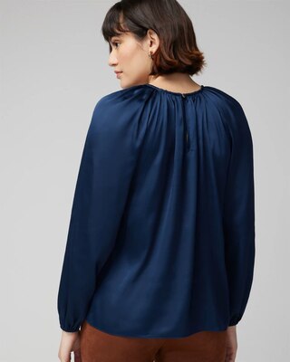 Long Sleeve Cutout Detail Blouse
