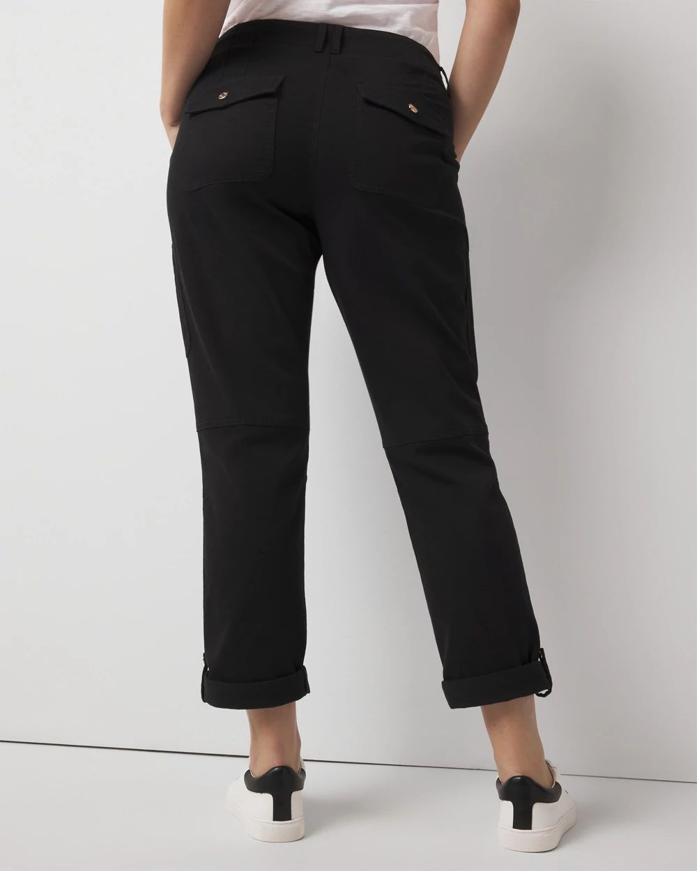 Mid-Rise Pret-A-Pedi Straight Cropped Pants click to view larger image.