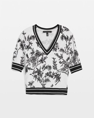 Floral Printed Sweater click to view larger image.