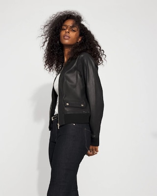 Coated Bomber Jacket click to view larger image.