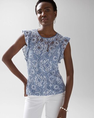 Sleeveless Lace Top