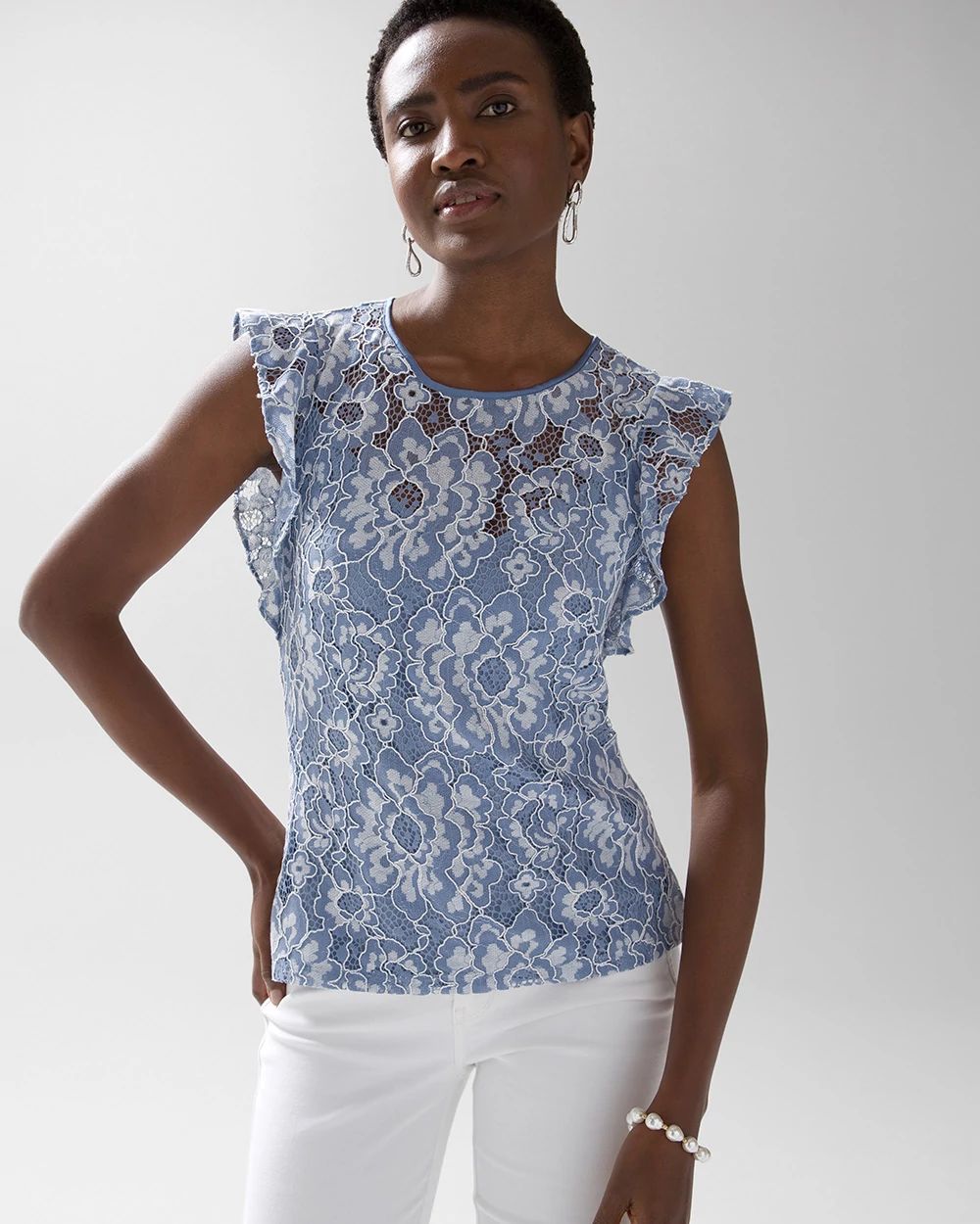 Sleeveless Lace Top