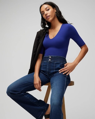 WHBM® FORME Elbow-Sleeve Top