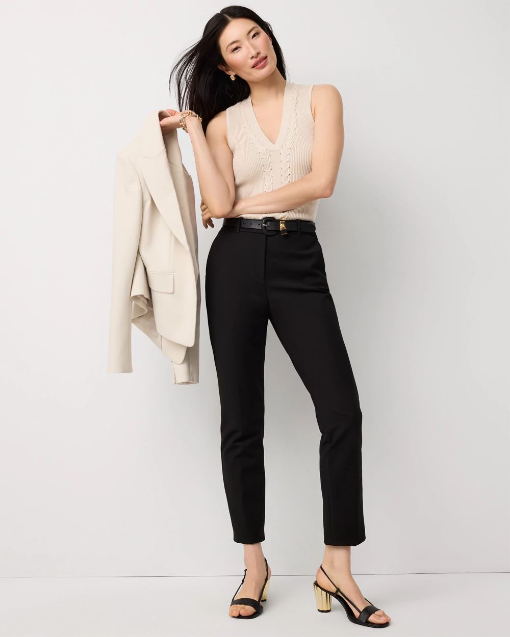 Petite V-neck Knit Tank