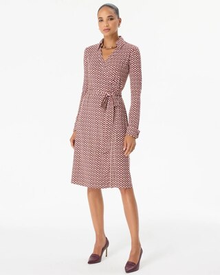 Collared Wrap Dress