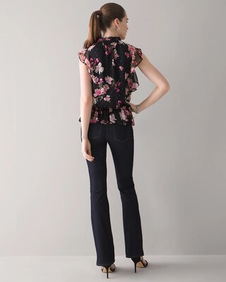 Floral Ruffle Top